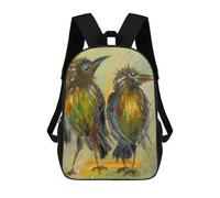 sinyumoney Crows Waiting for Rain Sacs À Dos Scolaires Pour Enfants, Sac D'école Imprimé En 3D Pour Garçons, Élèves Du Primaire Et Du Collège 17inch