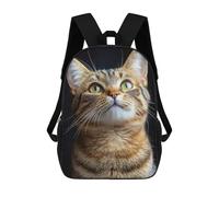 sinyumoney Curious Tabby Cat Sacs À Dos Scolaires Pour Enfants, Sac D'école Imprimé En 3D Pour Garçons, Élèves Du Primaire Et Du Collège 17inch
