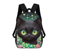 sinyumoney Cute And Funny Black Cat Sacs À Dos Imprimés En 3D Pour Enfants, Sacs D'école Tendance Pour Garçons, Sacs De Voyage, Sacs Scolaires Pour Élèves Du Primaire 17inch