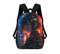 sinyumoney Cute Anime Girl Big Eye Sacs À Dos Pour Enfants, Cartables Imprimés En 3D, Sacs À Dos Pour Élèves Du Primaire Et Du Collège, Garçons Et Filles 17inch