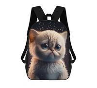 sinyumoney Cute Baby Cat Rain Sac À Dos Scolaire Pour Filles Et Garçons, Grand Sac À Dos Léger Pour Enfants Et Étudiants 17inch