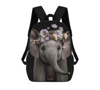 sinyumoney Cute Baby Fluffy Elephant Sac À Dos Enfant, Cartable Imprimé En 3D Pour Garçons Et Adolescents 17inch