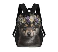 sinyumoney Cute Baby Fluffy Wolf Sac À Dos Scolaire Imprimé En 3D, Sac À Dos Décontracté Pour Enfants, Sac D'école Imprimé En 3D Pour Garçons, Primaire Et Collège 17inch