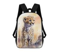 sinyumoney Cute Baby Leopard Painting Sac À Dos Imprimé En 3D Pour Enfants, Sac À Dos Scolaire, Sac À Dos De Voyage Pour Enfants, Sac À Livres Grande Capacité, Sac À Dos Pour Enfants 17inch