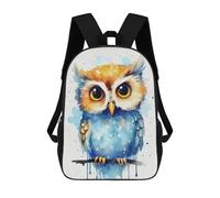 sinyumoney Cute Baby Owl Watercolors Sacs À Dos Pour Enfants, Sac À Dos Scolaire Imprimé En 3D Pour Enfants, Sac À Dos De Voyage, Sac À Livres Pour Enfants 17inch Sac D'école