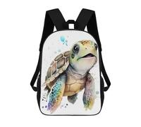sinyumoney Cute Baby Turtle Swimming Sacs À Dos Pour Enfants, Cartables Imprimés En 3D, Sacs À Dos Pour Élèves Du Primaire Et Du Collège (garçons Et Filles) 17inch