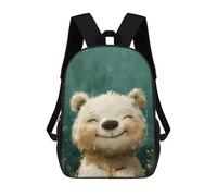 sinyumoney Cute Bear Nursery Art Sacs À Dos Décontractés Pour Enfants, Sacs D'école Pour Adolescents, Filles Et Garçons, Sacs À Dos Pour Livres 17inch