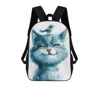 sinyumoney Cute Cat And Birds Sacs À Dos Pour Enfants, Sac À Dos Scolaire, Sac À Dos Imprimé En 3D Pour Enfants, Sac À Dos De Voyage, Sac À Livres, Sac D'école Pour Enfants 17inch