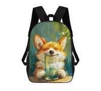 sinyumoney Cute Cat Drinking Sacs À Dos Pour Enfants, Sac D'école Imprimé En 3D, Cartable Pour Enfants, Sac De Voyage, Sac À Dos Garçon Fille, Sac D'école Pour Enfants 17inch