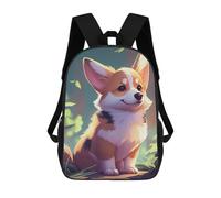 sinyumoney Cute Corgi Dog Animal Sac À Dos Enfant Tendance Et Amusant, Sac À Dos Pour Garçons Et Adolescents, Sac D'école Imprimé En 3D Pour Garçons 17inch