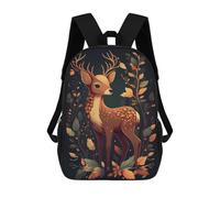 sinyumoney Cute Deer Animal Cartoon Sac À Dos Imprimé En 3D Pour Enfants, Sac D'école, Sac De Voyage Grande Capacité, Sac À Livres, Sac À Dos Pour Enfants 17inch