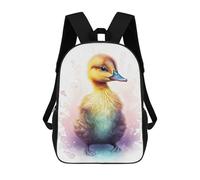 sinyumoney Cute Duckling Watercolor Sacs À Dos 17 Pouces Pour Enfants, Sacs D'école Imprimés En 3D Pour Élèves Du Primaire Et Du Collège, Garçons Et Filles