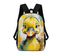 sinyumoney Cute Duckling Watercolor Sacs À Dos Pour Enfants, Cartables, Sacs À Dos Scolaires Imprimés En 3D, Sacs À Dos De Voyage Tendance Pour Enfants (primaire, Collège) 17inch
