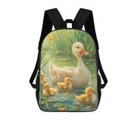 sinyumoney Cute Ducks Sac À Dos Enfant, Sac D'école, Sac À Dos Imprimé 3D Avec Motif De Dessin Animé, Grande Capacité, Pour Garçons Et Filles 17inch