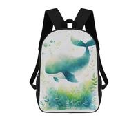 sinyumoney Cute Flying Whale Sacs À Dos Imprimés En 3D 17inch Sac À Dos Scolaire Pour Enfants, Sac À Dos Décontracté Pour La Journée, Sac De Voyage Décontracté Pour Les Élèves Du Collège