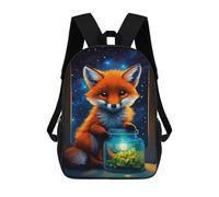 sinyumoney Cute Fox Luminous Glow 2 17inch Sac À Dos Scolaire Imprimé En 3D Pour Enfants, Style Décontracté Et Tendance, Idéal Pour Les Voyages Et Les Études.