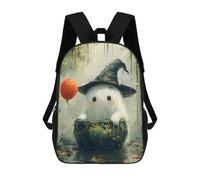 sinyumoney Cute Ghost in A Cauldron Sacs À Dos Pour Enfants, Sac D'école Imprimé En 3D, Cartable Pour Enfants, Sac De Voyage, Sac À Dos Garçon Fille, Sac D'école Pour Enfants 17inch