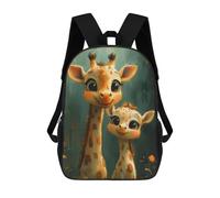 sinyumoney Cute Giraffe Family Sacs À Dos Imprimés En 3D Pour Enfants, Sacs D'école Tendance Pour Garçons, Sacs De Voyage, Sacs Scolaires Pour Élèves Du Primaire 17inch