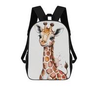 sinyumoney Cute Giraffe Watercolor Illustration Sac À Dos Scolaire Pour Adolescents, Imprimé En 3D, Ajustable, À Poches Tendance, Pour Enfants, Garçons, Filles, Étudiants Et Adolescents 17inch
