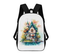 sinyumoney Cute House Rabbit Sac À Dos Imprimé En 3D Pour Enfants, Sac D'école Grande Capacité, Sac De Voyage, Sac À Livres, Sac À Dos Scolaire Pour Enfants 17inch