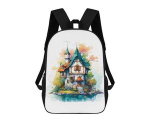 sinyumoney Cute House Rabbit Sac À Dos Imprimé En 3D Pour Enfants, Sac D'école Grande Capacité, Sac De Voyage, Sac À Livres, Sac À Dos Scolaire Pour Enfants 17inch