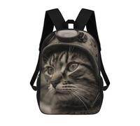 sinyumoney Cute Kitten at Arms WW2 Sac À Dos, Cartable Imprimé En 3D, Sac À Goûter, Sac À Dos De Voyage, Sac À Dos Entre Amis, Sac À Dos Scolaire Pour Filles Et Garçons 17inch