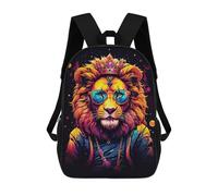 sinyumoney Cute Lion Sac À Dos, Cartable Imprimé En 3D, Sac À Goûter, Sac À Dos De Voyage, Sac À Dos Entre Amis, Sac À Dos Scolaire Pour Filles Et Garçons 17inch
