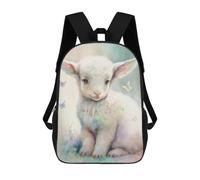 sinyumoney Cute Little Lamb Sac À Dos Scolaire Pour Enfants, 43 Cm (17 Pouces), Imprimé En 3D, Pour Garçons, Élèves Du Primaire Et Du Collège