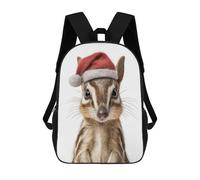 sinyumoney Cute Numbat with Christmas Hat Sac À Dos Enfant, Cartable Imprimé En 3D Pour Garçons Et Adolescents 17inch