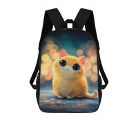 sinyumoney Cute Orange Kitten with Big Eyes Sac À Dos Scolaire Pour Enfants, Imprimé En 3D, Tendance Et Décontracté, Pour Garçons, Élèves Du Primaire Et Du Collège 17inch