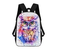 sinyumoney Cute Owl Wearing Glasses Sacs À Dos Pour Garçons, Cartables Imprimés En 3D, Sacs À Dos De Voyage Tendance Pour Garçons (primaire, Collège) 17inch