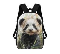 sinyumoney Cute Panda Cub Watercolor Sacs À Dos Pour Enfants, Cartables Imprimés En 3D, Sacs À Dos Pour Élèves Du Primaire Et Du Collège (garçons Et Filles) 17inch