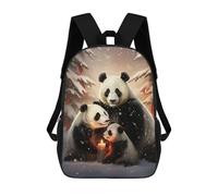 sinyumoney Cute Panda Family Xmas Sac À Dos Scolaire Pour Adolescents, Imprimé En 3D, Ajustable, À Poches Tendance, Pour Enfants, Garçons, Filles, Étudiants Et Adolescents 17inch