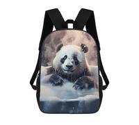 sinyumoney Cute Panda Foamy Bath Tub Sac À Dos Scolaire Pour Enfants Imprimé En 3D, Idéal Pour Les Voyages Et Les Lectures, Pour Les Garçons Et Les Élèves Du Primaire 17inch