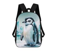 sinyumoney Cute Penguin Watercolor Sacs À Dos Imprimés En 3D Pour Enfants, Sacs D'école Tendance Pour Garçons, Sacs De Voyage, Sacs Scolaires Pour Élèves Du Primaire 17inch