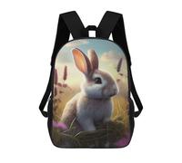 sinyumoney Cute Rabbit Forest Animal Sac À Dos Enfant, Cartable Imprimé En 3D Pour Garçons Et Adolescents 17inch