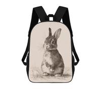 sinyumoney Cute Rabbit Sac À Dos Scolaire Pour Enfants, Sac D'école Imprimé En 3D, Sac D'école Tendance Pour Garçons, Élèves Du Primaire Et Du Collège 17inch