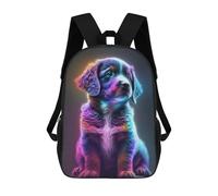 sinyumoney Cute Rainbow Puppy Sac À Dos Scolaire Pour Adolescents, Imprimé En 3D, Ajustable, À Poches Tendance, Pour Enfants, Garçons, Filles, Étudiants Et Adolescents 17inch