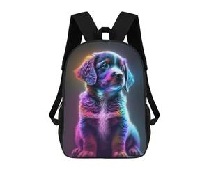 sinyumoney Cute Rainbow Puppy Sac À Dos Scolaire Pour Adolescents, Imprimé En 3D, Ajustable, À Poches Tendance, Pour Enfants, Garçons, Filles, Étudiants Et Adolescents 17inch