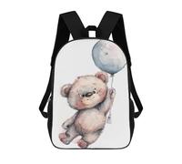 sinyumoney Cute Teddy Bear Balloon 17inch Sacs À Dos Scolaires Imprimés En 3D - Sacs À Dos Tendance Pour Garçons Du Primaire Et Du Collège