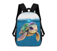 sinyumoney Cute Turtle 1 Sac À Dos Enfant Tendance Et Amusant, Sac À Dos Pour Garçons Et Adolescents, Sac D'école Imprimé En 3D Pour Garçons 17inch