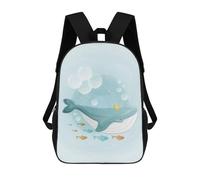 sinyumoney Cute Whale Swimming Sac À Dos Scolaire Pour Enfants Imprimé En 3D, Idéal Pour Les Voyages Et Les Lectures, Pour Les Garçons Et Les Élèves Du Primaire 17inch