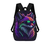 sinyumoney Cute Whimsical Fox Sac À Dos, Cartable Imprimé En 3D, Sac À Goûter, Sac À Dos De Voyage, Sac À Dos Entre Amis, Sac À Dos Scolaire Pour Filles Et Garçons 17inch