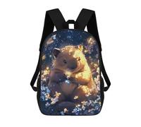 sinyumoney Cute Wombat Dreamy Artwork - Little Paws Sacs À Dos Pour Enfants, Cartables, Sacs À Dos Scolaires Imprimés En 3D, Sacs À Dos De Voyage Tendance Pour Enfants (primaire, Collège) 17inch