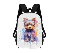 sinyumoney Cute Yorkshire Terrier Dog Sacs À Dos Pour Enfants, Sac À Dos Scolaire Imprimé En 3D Pour Enfants, Sac À Dos De Voyage, Sac À Livres Pour Enfants 17inch Sac D'école