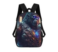 sinyumoney Cyberprimate A Digital Masterpiece Sac À Dos Scolaire Pour Enfants Imprimé En 3D, Idéal Pour Les Voyages Et Les Lectures, Pour Les Garçons Et Les Élèves Du Primaire 17inch