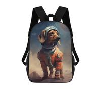 sinyumoney Dachshund Mars Sac À Dos Scolaire Imperméable, Sac À Dos Professionnel Pour Garçons/filles/adolescents 17inch