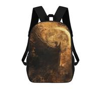 sinyumoney Dark Angel Moonlit Wings Sacs À Dos 17 Pouces Pour Enfants, Sacs D'école Imprimés En 3D Pour Élèves Du Primaire Et Du Collège, Garçons Et Filles