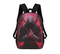 sinyumoney Dark Assassin with Red Aura Sac À Dos Enfant, Sac À Dos Anime, Grand Sac À Dos Enfant, Sac À Dos Imprimé En 3D Pour Enfants, Cartable, Cartable Pour Garçons Et Filles 17inch