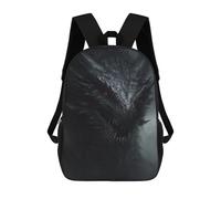 sinyumoney Dark Dragon Fantasy Artwork -1 Sac À Dos Enfant, Cartable, Sac D'école, Motif Dessin Animé 3D, Sac Pour Ordinateur Portable, Pour Garçons Et Filles 17inch